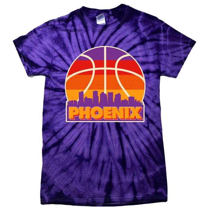 Vintage Phoenix Basketball Skyline Logo Tie-Dye T-Shirt