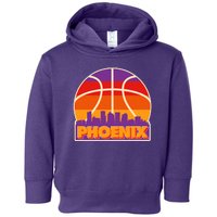 Vintage Phoenix Basketball Skyline Logo Toddler Hoodie