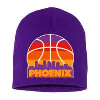 Vintage Phoenix Basketball Skyline Logo Short Acrylic Beanie