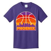 Vintage Phoenix Basketball Skyline Logo Kids T-Shirt