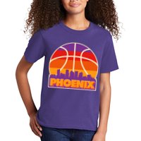 Vintage Phoenix Basketball Skyline Logo Kids T-Shirt