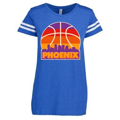 Vintage Phoenix Basketball Skyline Logo Enza Ladies Jersey Football T-Shirt