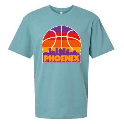 Vintage Phoenix Basketball Skyline Logo Sueded Cloud Jersey T-Shirt