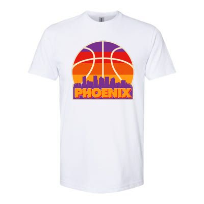 Vintage Phoenix Basketball Skyline Logo Softstyle® CVC T-Shirt