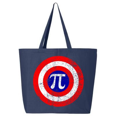 Vintage Pi Day America Superhero Crest March 14th 25L Jumbo Tote