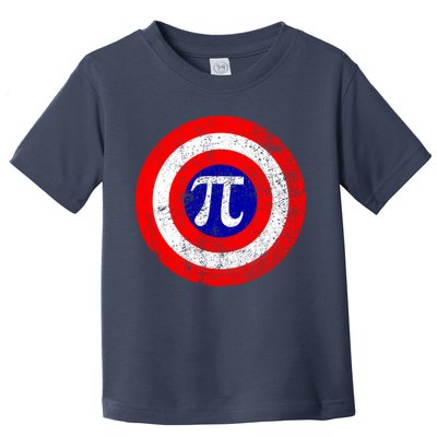 Vintage Pi Day America Superhero Crest March 14th Toddler T-Shirt
