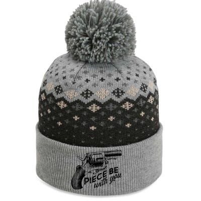 Vintage Piece Be With You Gun Pistol The Baniff Cuffed Pom Beanie