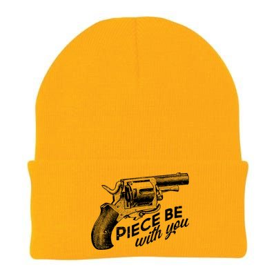 Vintage Piece Be With You Gun Pistol Knit Cap Winter Beanie