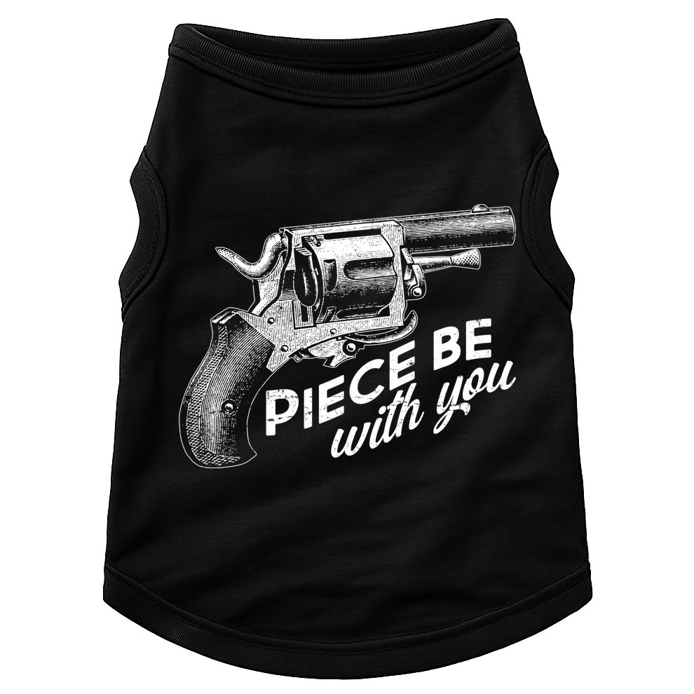 Vintage Piece Be With You Gun Pistol Doggie Tank