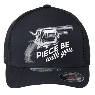 Vintage Piece Be With You Gun Pistol Flexfit Unipanel Trucker Cap