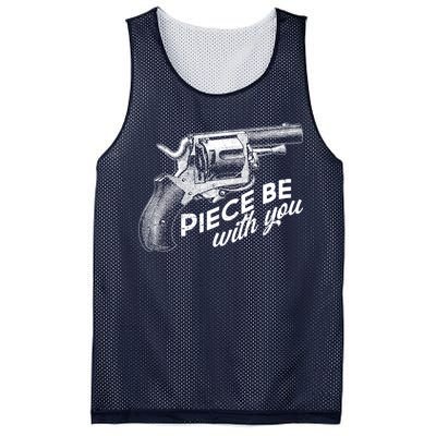 Vintage Piece Be With You Gun Pistol Mesh Reversible Basketball Jersey Tank