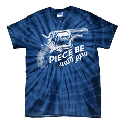 Vintage Piece Be With You Gun Pistol Tie-Dye T-Shirt