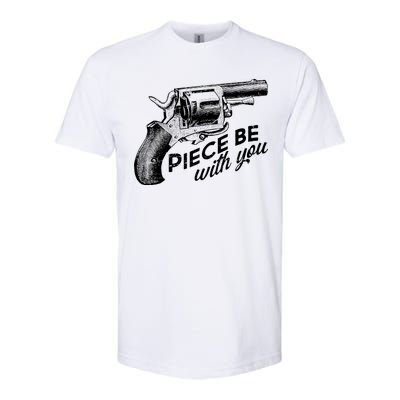 Vintage Piece Be With You Gun Pistol Softstyle CVC T-Shirt