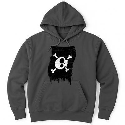 Vintage Pirate Skull Upside Down Flag Hoodie