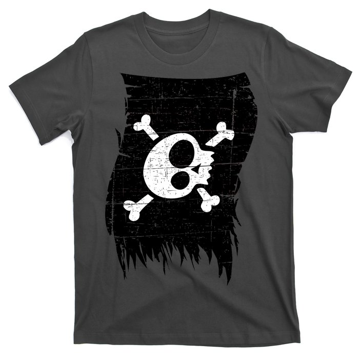 Vintage Pirate Skull Upside Down Flag T-Shirt