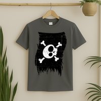 Vintage Pirate Skull Upside Down Flag T-Shirt