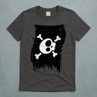 Vintage Pirate Skull Upside Down Flag T-Shirt