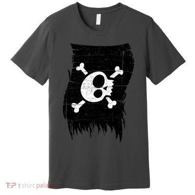 Vintage Pirate Skull Upside Down Flag Premium T-Shirt