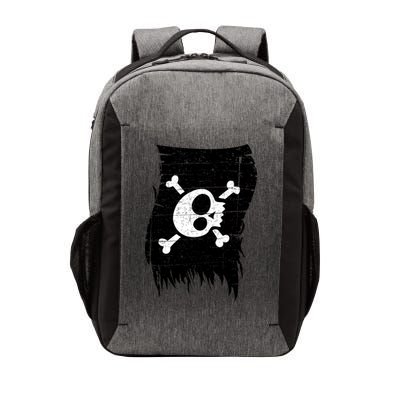 Vintage Pirate Skull Upside Down Flag Vector Backpack