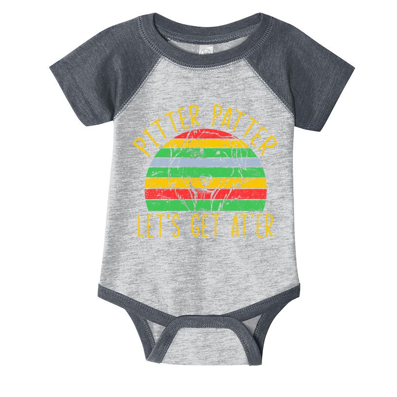 Vintage Pitter Patter Dog Infant Baby Jersey Bodysuit