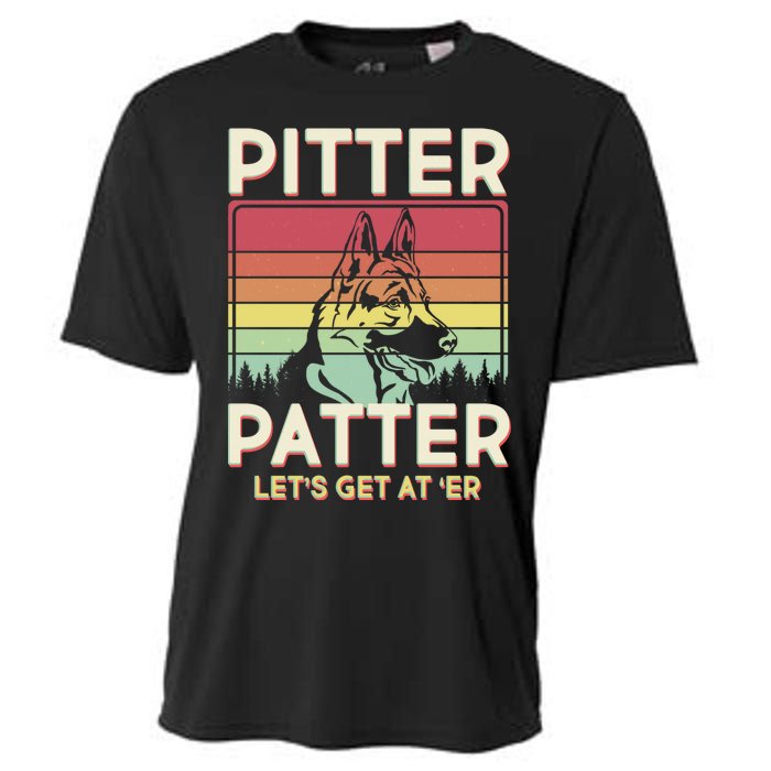 Vintage Pitter Patter Let's Get At 'Er German Shepard Cooling Performance Crew T-Shirt