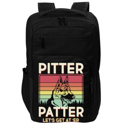 Vintage Pitter Patter Let's Get At 'Er German Shepard Impact Tech Backpack