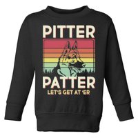 Vintage Pitter Patter Let's Get At 'Er German Shepard Toddler Sweatshirt