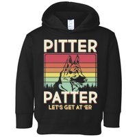 Vintage Pitter Patter Let's Get At 'Er German Shepard Toddler Hoodie