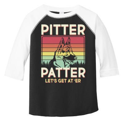 Vintage Pitter Patter Let's Get At 'Er German Shepard Toddler Fine Jersey T-Shirt