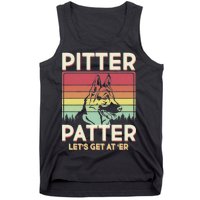 Vintage Pitter Patter Let's Get At 'Er German Shepard Tank Top