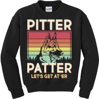 Vintage Pitter Patter Let's Get At 'Er German Shepard Kids Sweatshirt