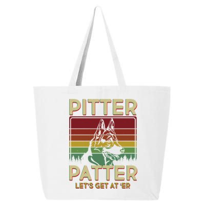 Vintage Pitter Patter Let's Get At 'Er German Shepard 25L Jumbo Tote