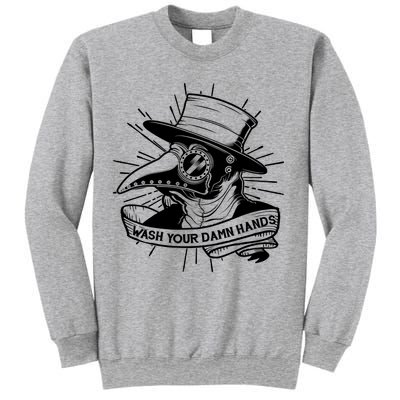 Vintage Plague Doctor Wash Your Damn Hands Sweatshirt