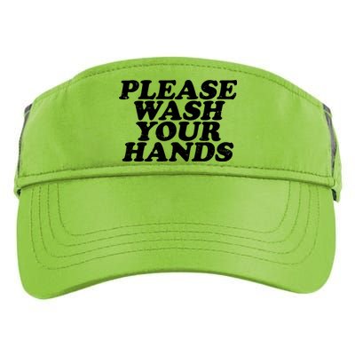 Vintage Please Wash Your Hands Adult Drive Performance Visor