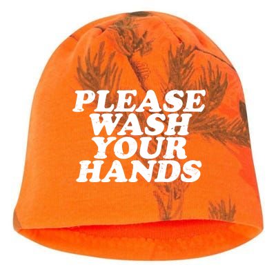 Vintage Please Wash Your Hands Kati - Camo Knit Beanie