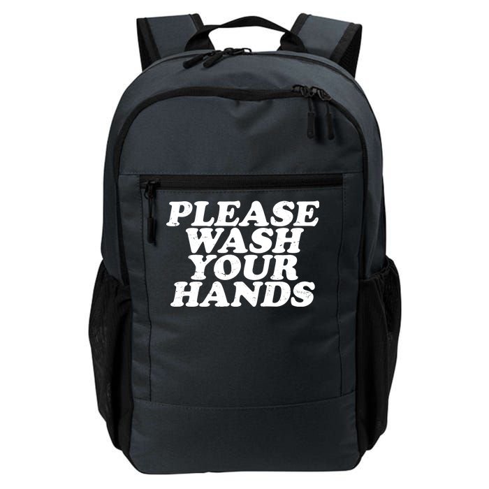 Vintage Please Wash Your Hands Daily Commute Backpack