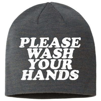 Vintage Please Wash Your Hands Sustainable Beanie