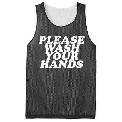 Vintage Please Wash Your Hands Mesh Reversible Basketball Jersey Tank