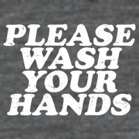 Vintage Please Wash Your Hands Baby Bodysuit
