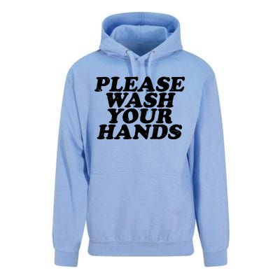 Vintage Please Wash Your Hands Unisex Surf Hoodie