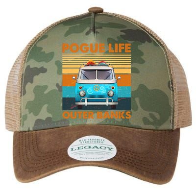 Vintage Pogue Life Outer Banks Surf Bus Legacy Tie Dye Trucker Hat