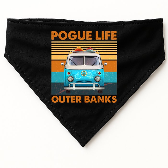 Vintage Pogue Life Outer Banks Surf Bus USA-Made Doggie Bandana