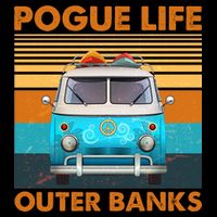 Vintage Pogue Life Outer Banks Surf Bus USA-Made Doggie Bandana