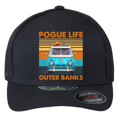 Vintage Pogue Life Outer Banks Surf Bus Flexfit Unipanel Trucker Cap