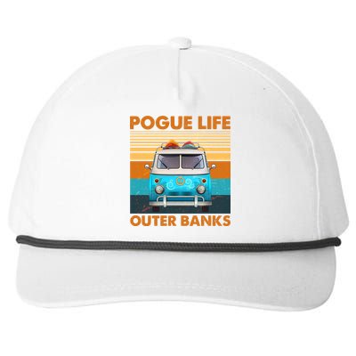 Vintage Pogue Life Outer Banks Surf Bus Snapback Five-Panel Rope Hat