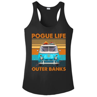 Vintage Pogue Life Outer Banks Surf Bus Ladies PosiCharge Competitor Racerback Tank