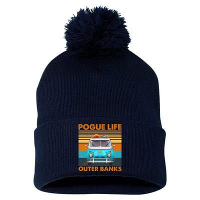 Vintage Pogue Life Outer Banks Surf Bus Pom Pom 12in Knit Beanie