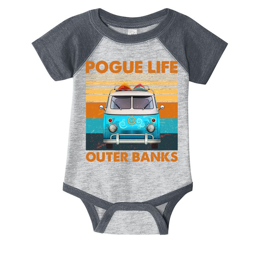 Vintage Pogue Life Outer Banks Surf Bus Infant Baby Jersey Bodysuit