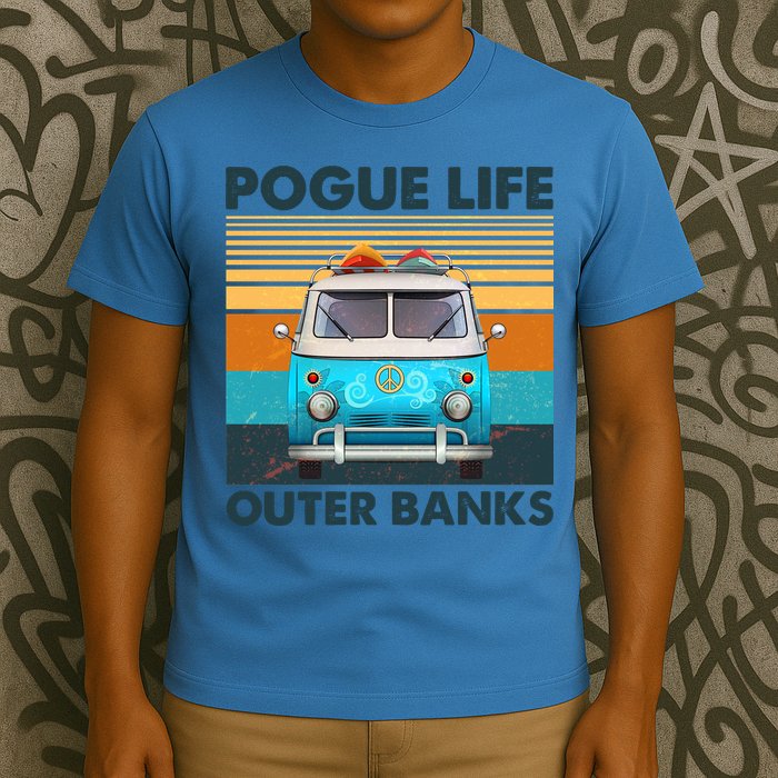 Vintage Pogue Life Outer Banks Surf Bus T-Shirt