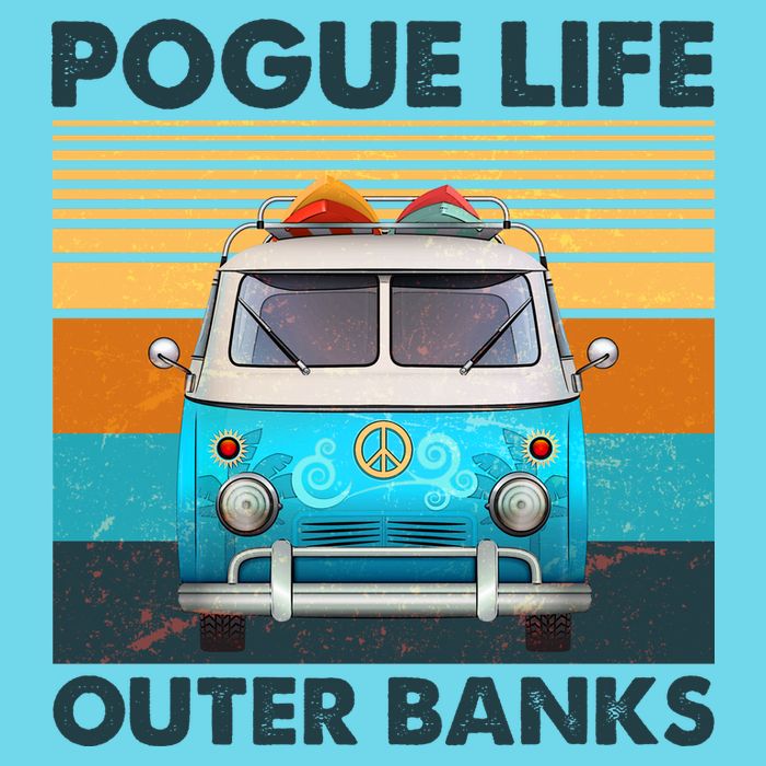 Vintage Pogue Life Outer Banks Surf Bus T-Shirt